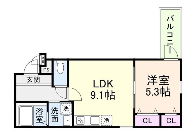 近鉄南大阪線 針中野駅 徒歩8分 3階建 新築の間取り写真