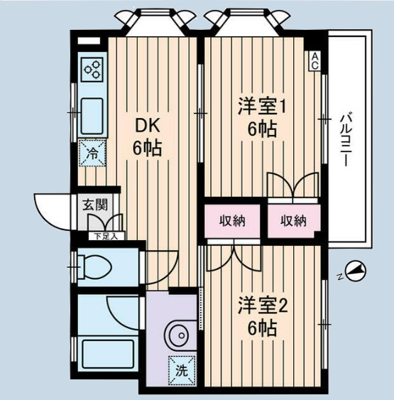 グランディオール原の間取り写真