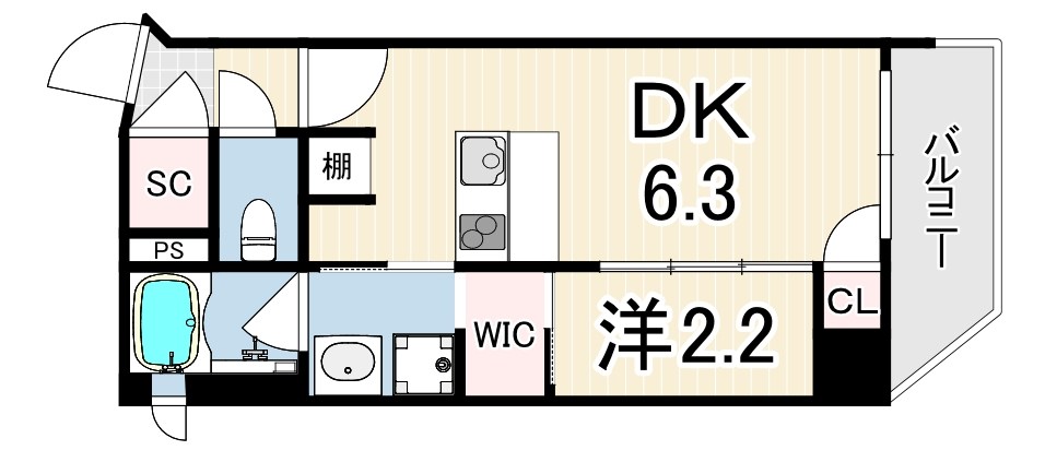 ネクストステージ神戸元町の間取り写真