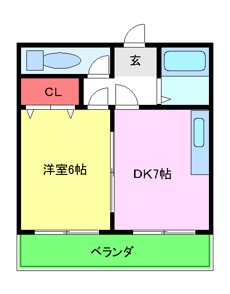 大阪市平野区喜連東のマンションの間取り