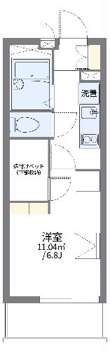 【レオパレスサニーハイツの間取り】