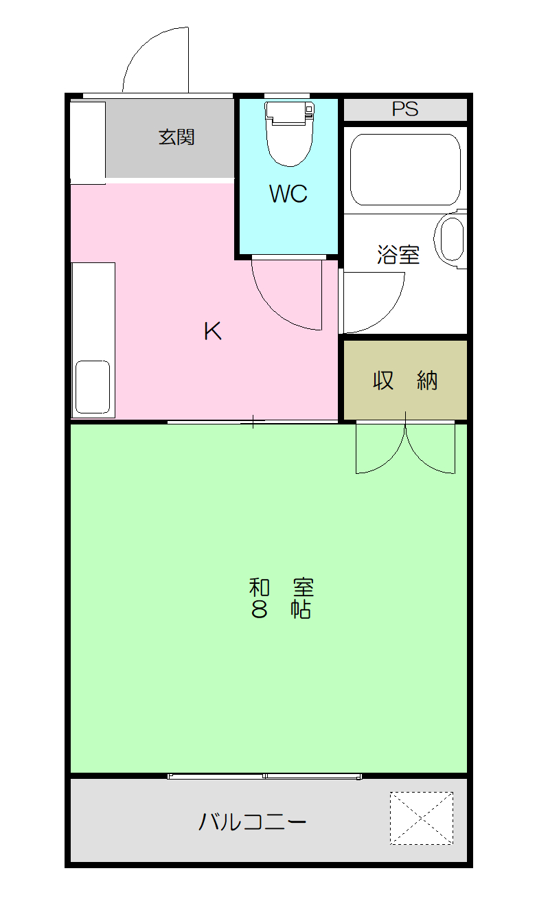 福岡マンションの間取り