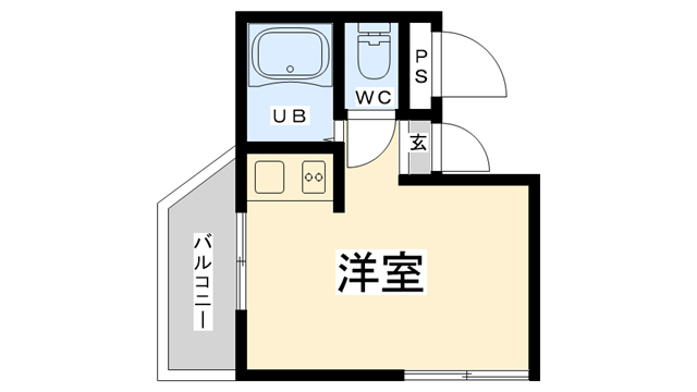 吉永ビル多田駅前Iの間取り