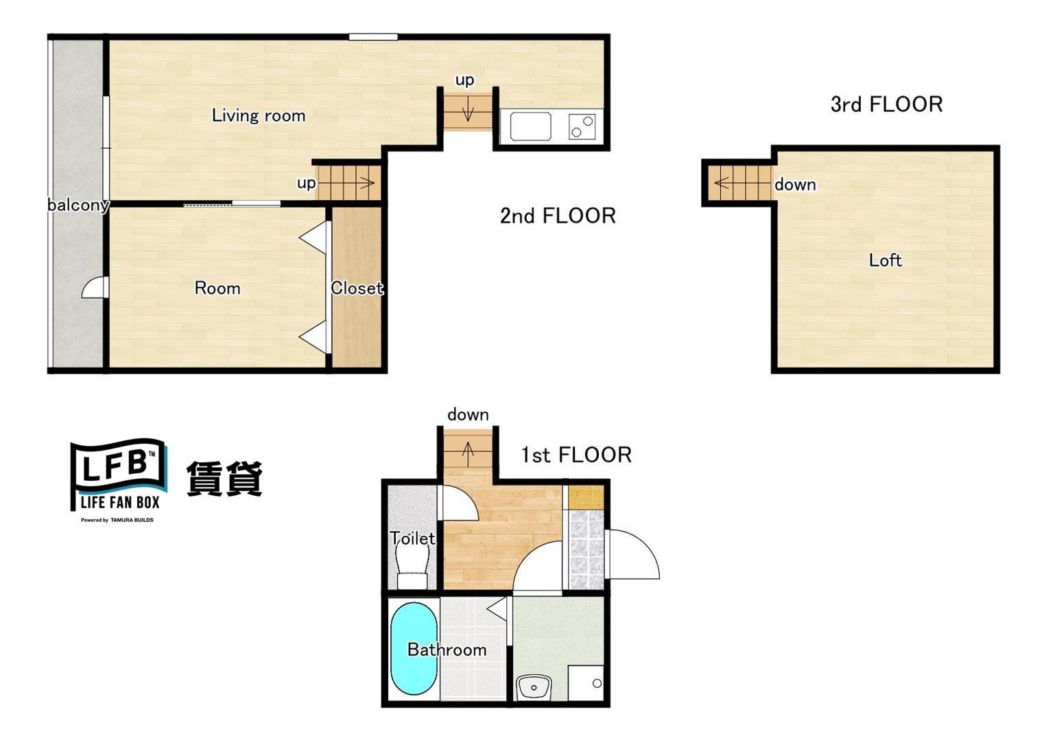 ＬＦＢ　ＡＰＡＲＴＭＥＮＴ　東新川の間取り