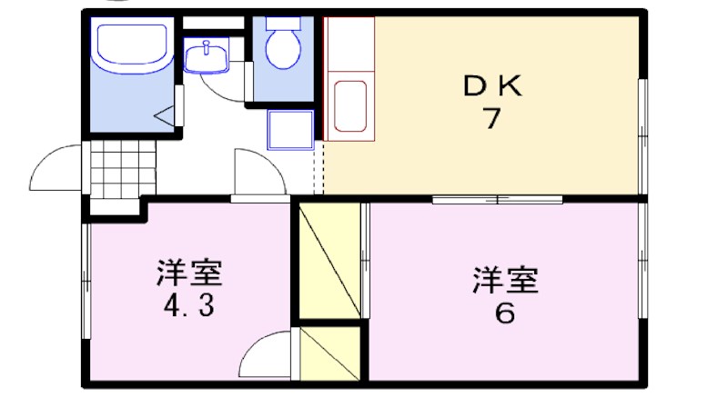 【サンシティ桂の間取り】