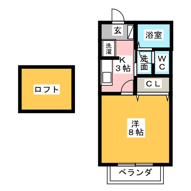 セジュール内山の間取り