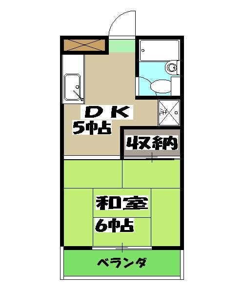 京都市西京区嵐山朝月町のマンションの間取り