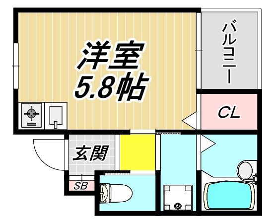 ロングアイランド尼崎の間取り