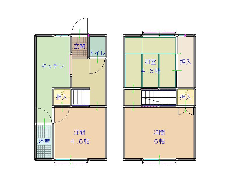 ヒルズ四万十の間取り