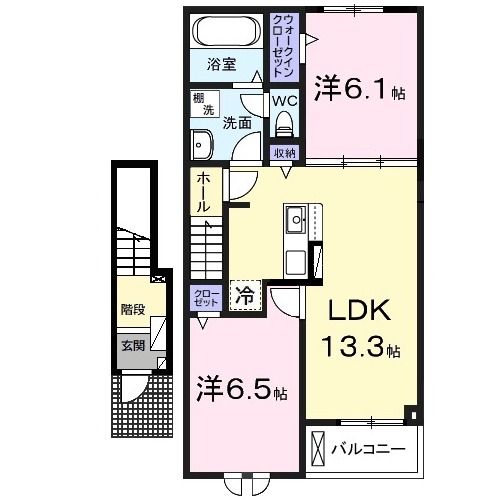 富津市大堀のアパートの間取り