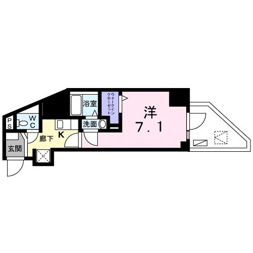 横須賀市小川町のマンションの間取り