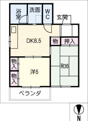 中央マンション松阪の間取り