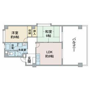 長久手市蟹原のマンションの間取り