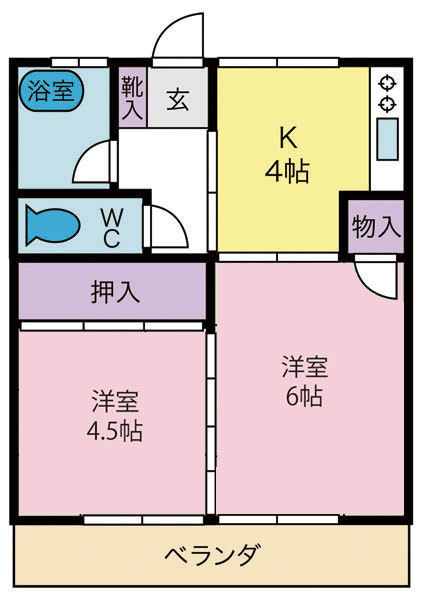 いちのせハイツの間取り