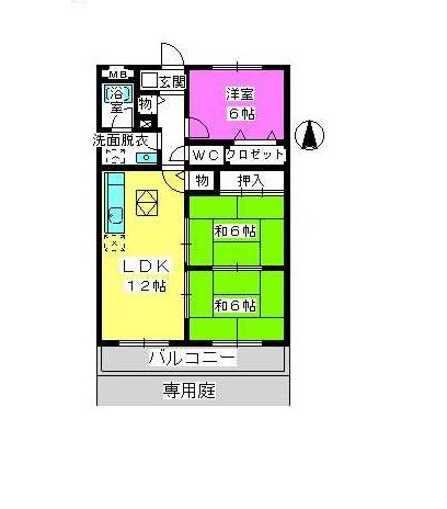 サンハイツ公園通りの間取り