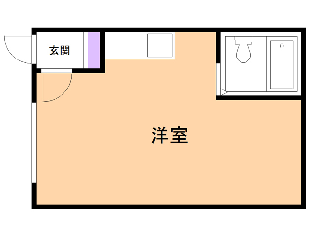 苫小牧市春日町のアパートの間取り