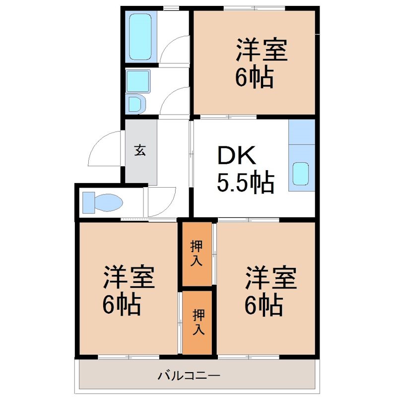 ベルデ稲垣の間取り