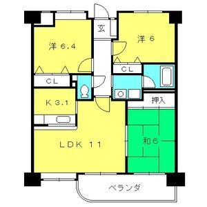 シャロン山之手の間取り