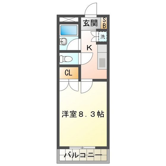 マンションハルカの間取り