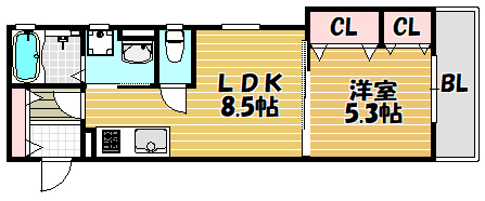 【ラモーナ中野本町Iの間取り】