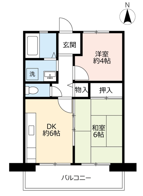 ＵＲアルビス池田の間取り