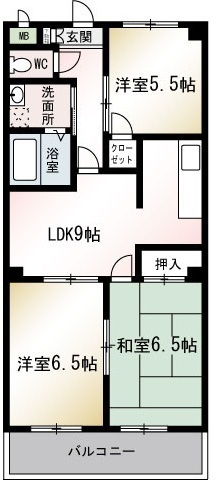 タイワード朝志の間取り