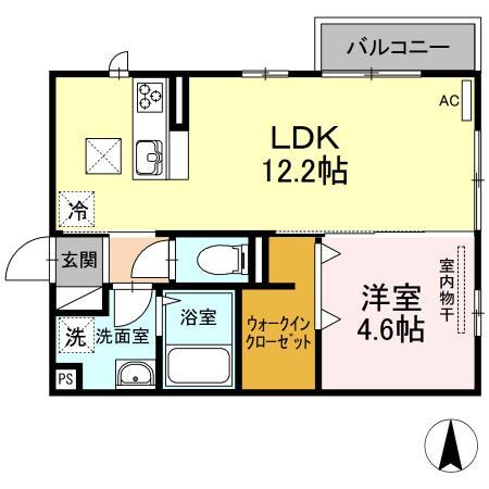 サンブロッサム　ウエスト　Ｂ棟の間取り