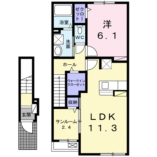 ブルースターの間取り