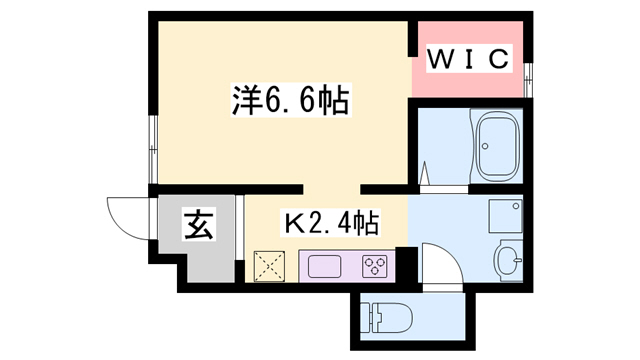 加古郡播磨町宮北のアパートの間取り