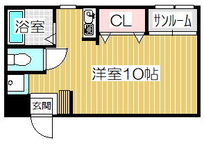 グリーンピア橋口の間取り