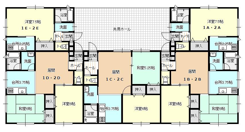 マリンルージュの間取り