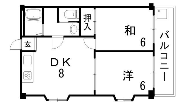 サン宮本ハイツの間取り