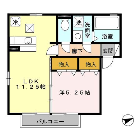 アルペジオ久原 A棟の間取り