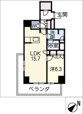 ラア・ケア覚王山の間取り