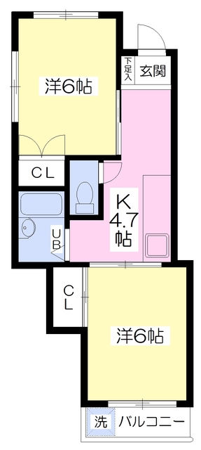 中塚マンションの間取り