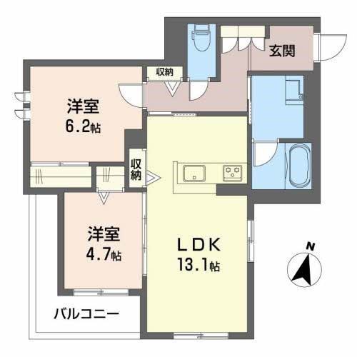 ラ　メゾン　デ　プレズィールの間取り