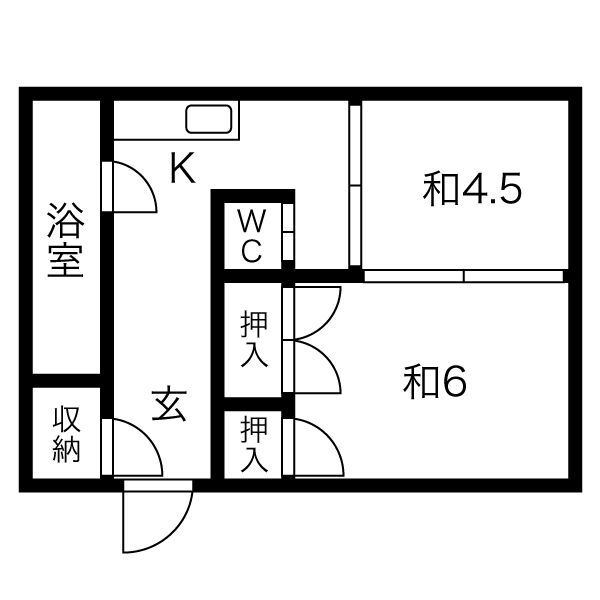 落合ビルの間取り