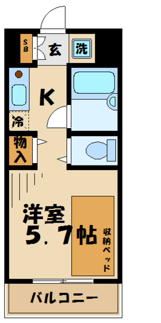 多摩学生マンションの間取り