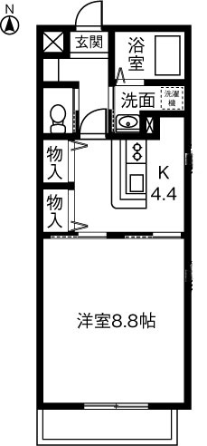 オリエンス小牧の間取り