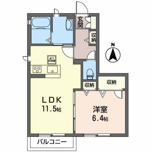 シャーメゾンヒルズDの間取り