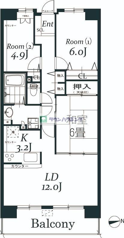 白井ロジュマンの間取り