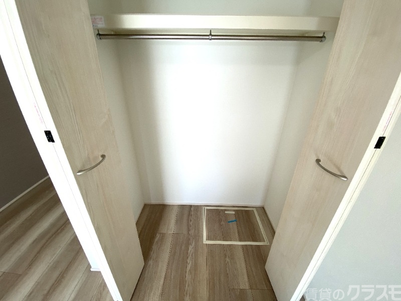 収納　広々とした収納付き