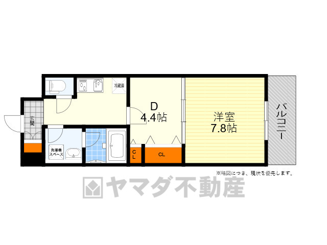 レフィーナカルム江坂の間取り