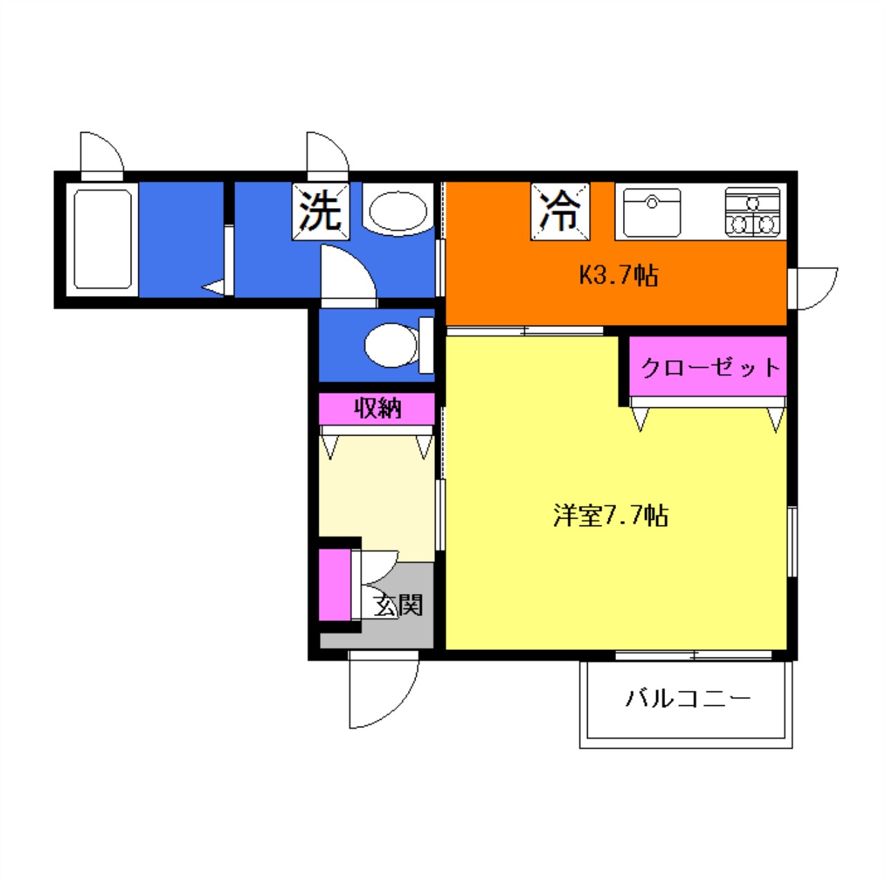 サンシオーレの間取り