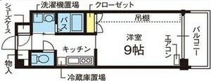 刈谷市井ケ谷町のアパートの間取り