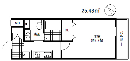 アーバンフラッツ王子公園の間取り