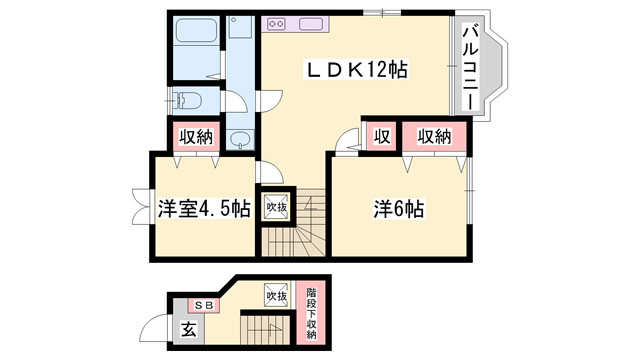 ロジュマン　ドゥ　クールの間取り