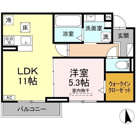 トラスト２１　Ａ棟の間取り