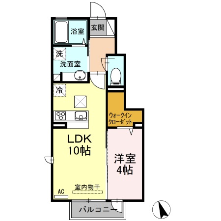 D-roomラフォーレ・郡山の間取り