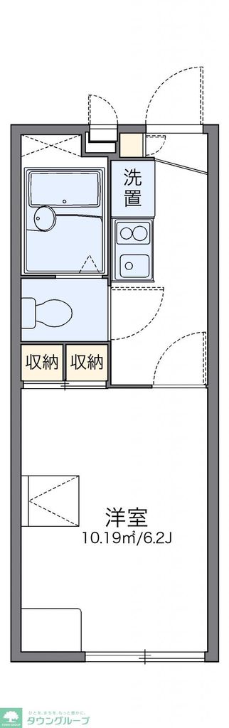 越谷市花田のアパートの間取り